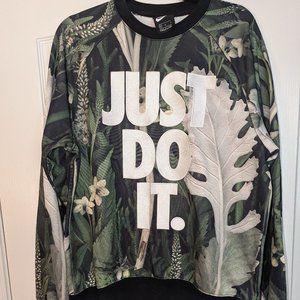 Nike Just Do It Jungle Plants sweatshirt -men's medium